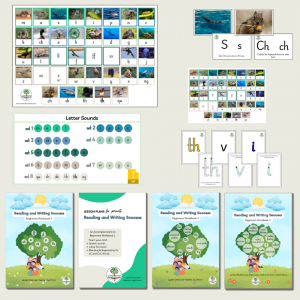 The essentials pack includes all you need to begin teach your child to read and write. It includes children's workbooks, a lesson plan book, a phoneme mat, alliteration cards, sound cards, a poster containing all the speech sounds also known as phonemes as well as a zip file containing videos which depict how to pronounce each phoneme